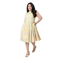 Unique Vintage Plus Swing Dress