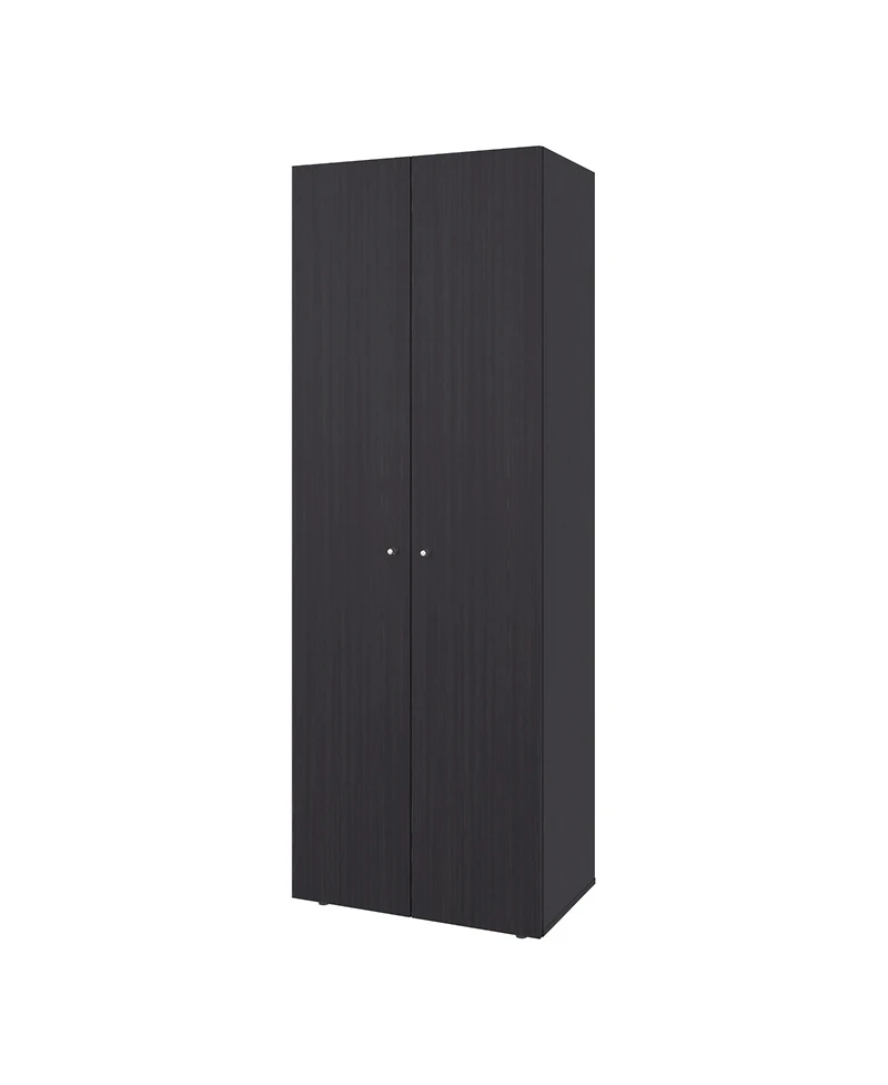 Flynama Wengue 66.9inch 2Door Armoire with 4 Shelves Bedroom Storage Cabinet