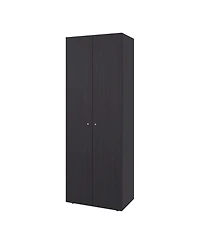 Flynama Wengue 66.9inch 2Door Armoire with 4 Shelves Bedroom Storage Cabinet