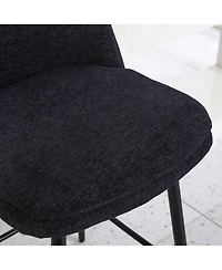 Clihome Set of 2 Counter Height Swivel Bar Stools, Barstools, 25.6" Seat Stools