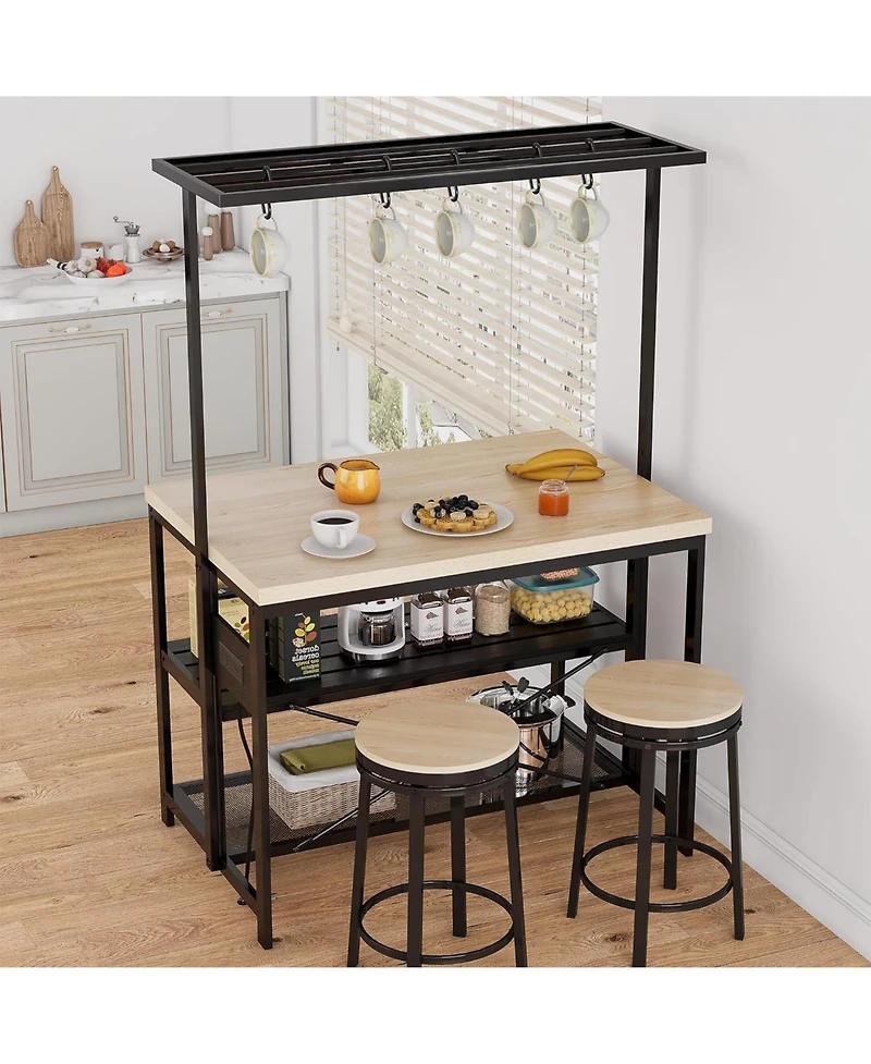 gaomon Kitchen Island Bakers Rack 5