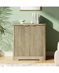 gaomon Buffet Sideboard Cabinet with Fluted Doors, Adjustable Shelves, Modern Accent Storage Console for Dining Room, Living Room