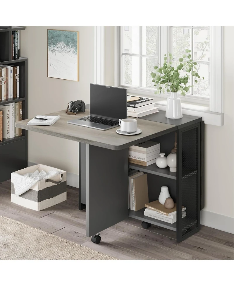 gaomon Folding Dining Table Drop Leaf Table for Small Spaces