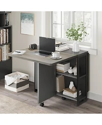 gaomon Folding Dining Table Drop Leaf Table for Small Spaces