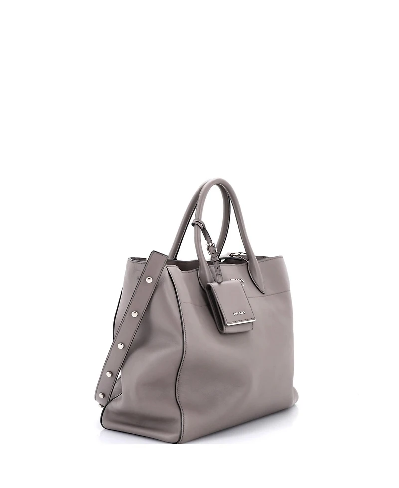 Pre-Owned Prada Medium Convertible Open Tote City Calfskin