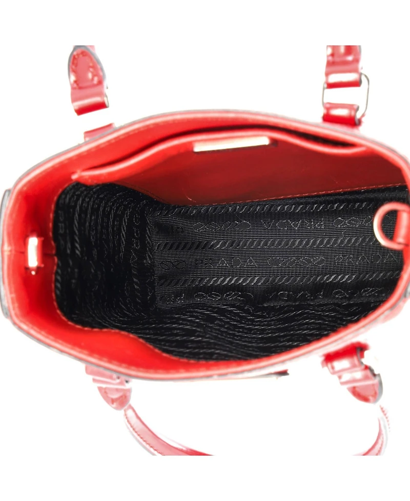 Pre-Owned Prada Small Convertible Tote Brushed Leather