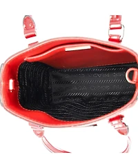 Pre-Owned Prada Small Convertible Tote Brushed Leather