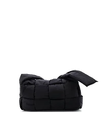 Pre-Owned Bottega Veneta Padded Tech Cassette Crossbody Bag Intrecciato Nylon