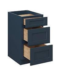Boyel Living 18 3 Drawer Base Cabinet with Full Overlay Hdf Fronts and Dovetail Drawers Shaker