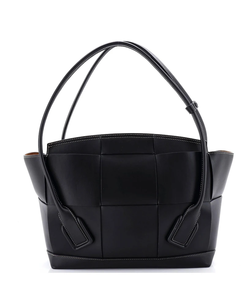 Pre-Owned Bottega Veneta Large Arco Bag Maxi Intrecciato Leather