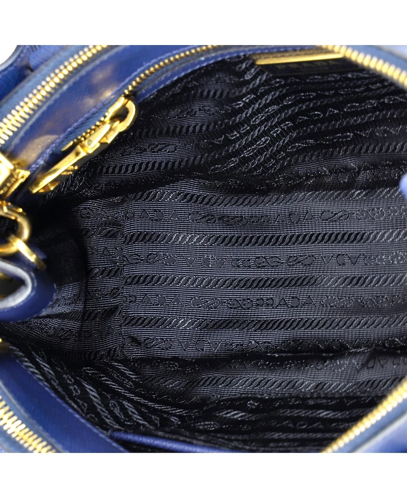 Pre-Owned Prada Small Double Zip Lux Tote Saffiano Leather