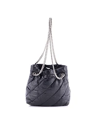 Pre-Owned Balenciaga Xs Crush Chain Tote Quilted Crushed Calfskin