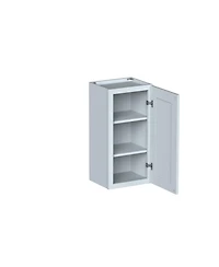 Boyel Living W15" Dove Wall Cabinet with Full Overlay Hdf Door for Custom Kitchen or Bathroom
