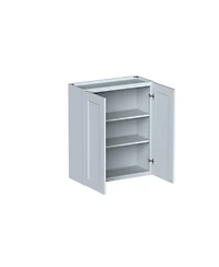 Boyel Living W30" Dove Wall Cabinet with Full Overlay Hdf Door for Custom Kitchen or Bathroom