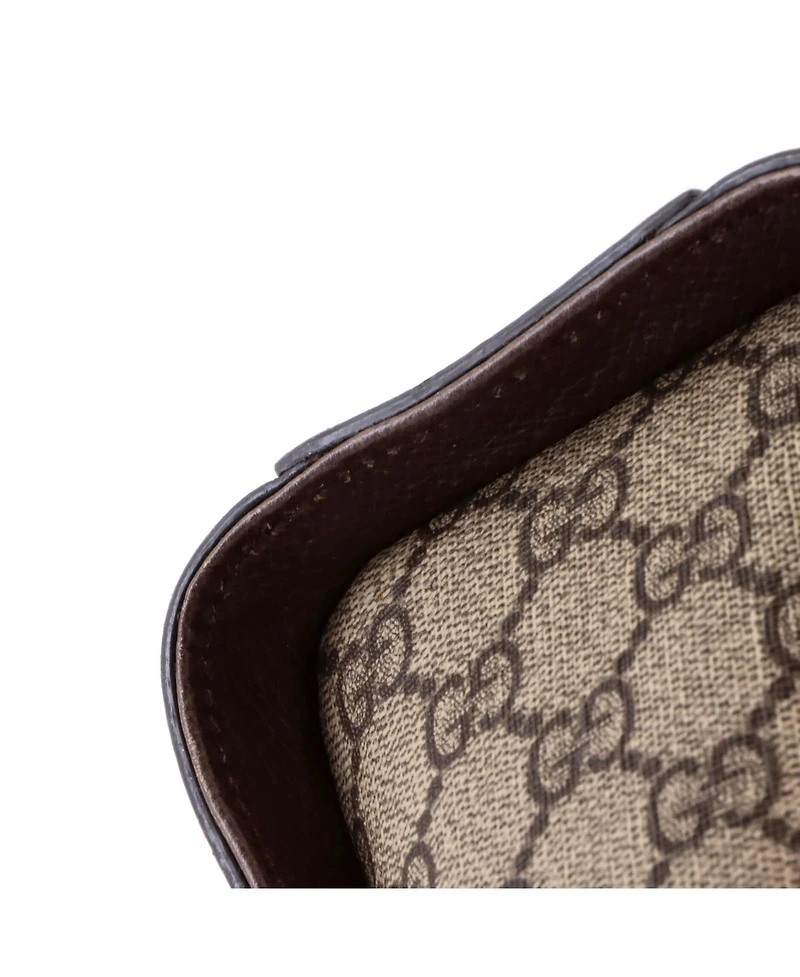 Pre-Owned Gucci Small Ophidia Top Handle Tote Gg Coated Canvas with Leather