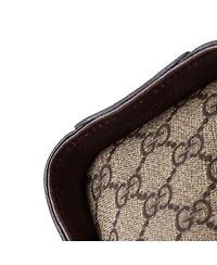 Pre-Owned Gucci Small Ophidia Top Handle Tote Gg Coated Canvas with Leather