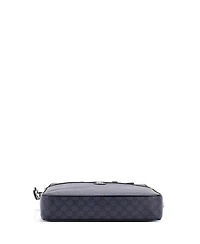 Pre-Owned Gucci Medium Ophidia Zip Around Pocket Briefcase Gg Coated Canvas