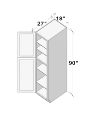Boyel Living Tall Pantry Cabinet with Full Overlay Door and Dovetail Drawer