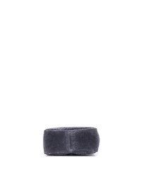Pre-Owned Givenchy Mini Padlock Hobo Washed Denim and Embossed Leather