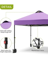gaomon 10x10 Pop Up Canopy with Sidewalls for Outdoor