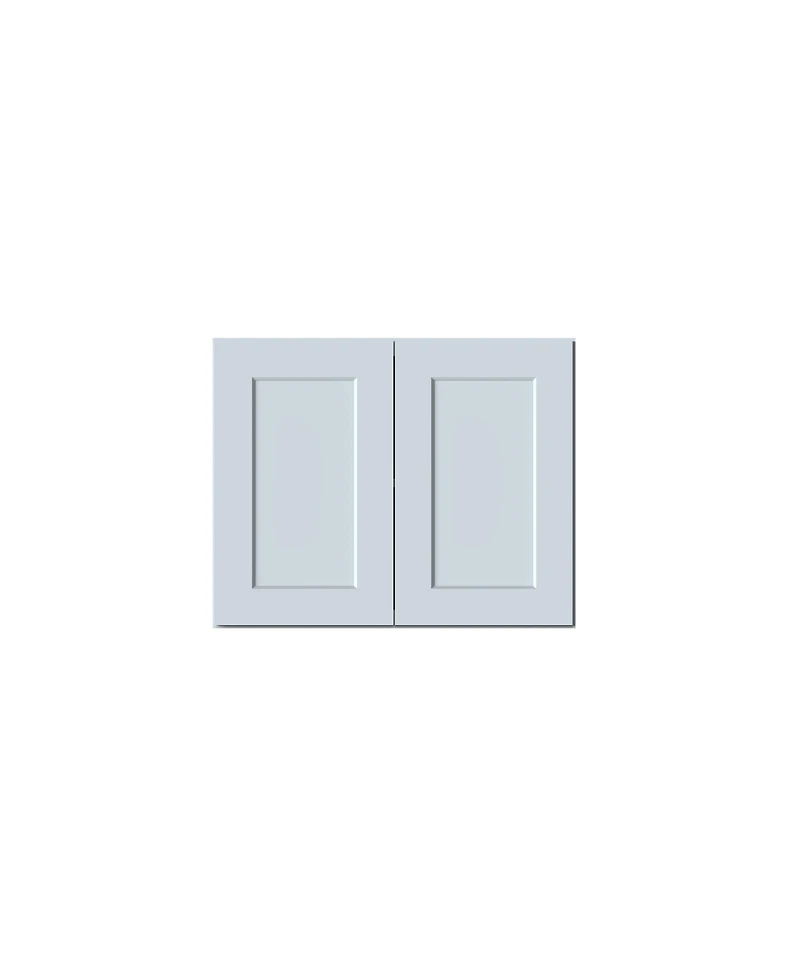 Boyel Living W30" Dove Wall Cabinet with Full Overlay Hdf Door for Custom Kitchen or Bathroom