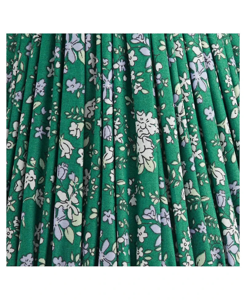 Springcrest 3 1/2" Top 6" Bottom 5" High 5" Slant Print Lamp Shade Replacement Set of 4 Floral Clip On Candelabra