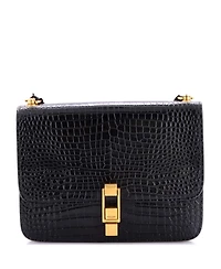 Pre-Owned Saint Laurent Medium Carre Satchel Embossed Leather