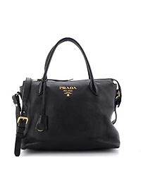 Pre-Owned Prada Medium Dual Strap Zip Tote Vitello Daino