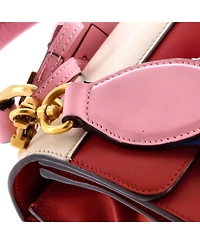 Pre-Owned Gucci Small Queen Margaret Top Handle Bag Colorblock Leather