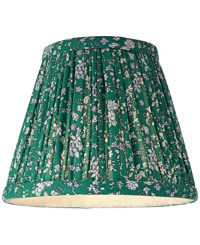 Springcrest Slant Print Lamp Shade Replacement Set of 8 Floral Clip On Candelabra