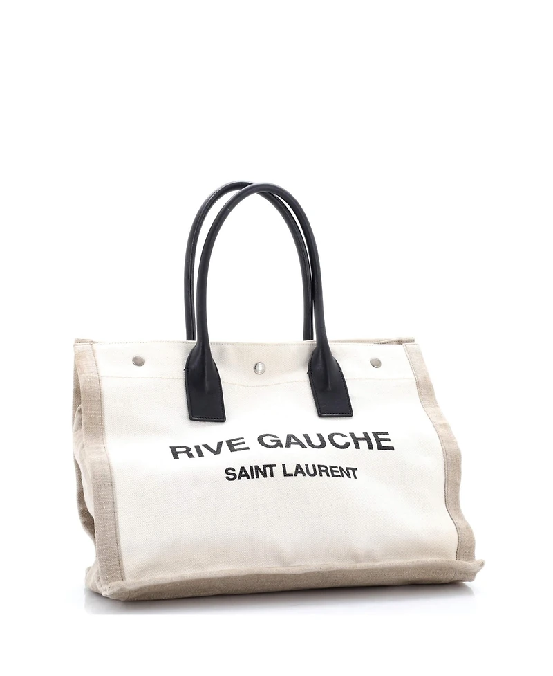 Pre-Owned Saint Laurent Small Rive Gauche Shopper Tote Canvas