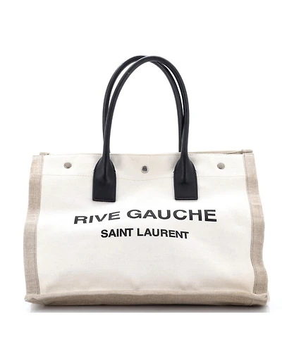 Pre-Owned Saint Laurent Small Rive Gauche Shopper Tote Canvas