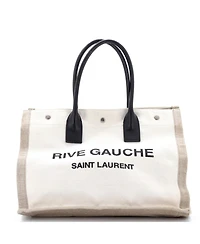 Pre-Owned Saint Laurent Small Rive Gauche Shopper Tote Canvas