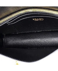 Pre-Owned Prada Mini Wristlet Wallet on Chain Saffiano Leather