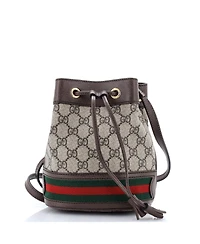 Pre-Owned Gucci Mini Ophidia Bucket Bag Gg Coated Canvas