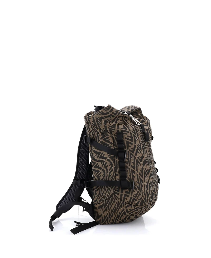 Pre-Owned Fendi Sarah Coleman Ferrino Ripstop Backpack Vertigo Zucca Canvas