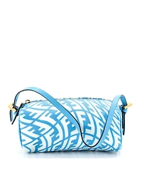 Pre-Owned Fendi Mini Zip Shoulder Bag Vertigo Zucca Coated Canvas