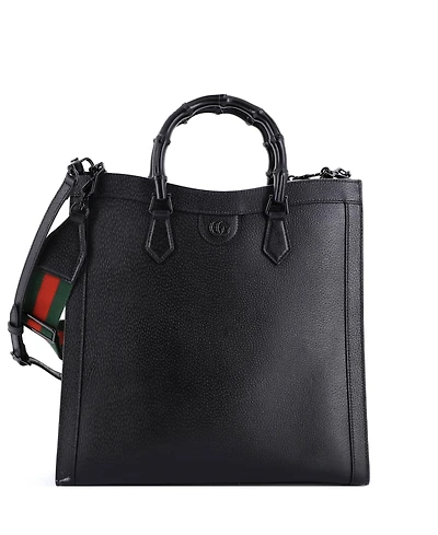 Pre-Owned Gucci Large Diana Nm Bamboo Handle Tote Leather
