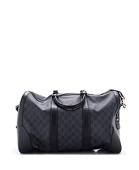 Pre-Owned Gucci Medium Convertible Duffle Bag Gg Coated Canvas