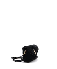 Pre-Owned Saint Laurent Toy Loulou Shoulder Bag Matelasse Chevron Suede