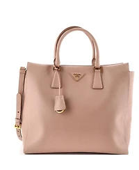 Pre-Owned Prada Medium Convertible Open Tote Leather