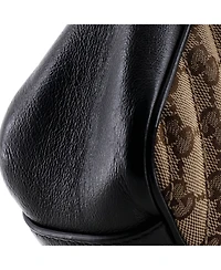 Pre-Owned Gucci Small Gg Marmont Flap Bag Diagonal Quilted Gg Canvas with Leather