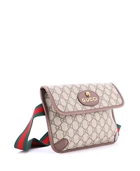Pre-Owned Gucci Neo Vintage Flap Belt Bag Gg Coated Canvas