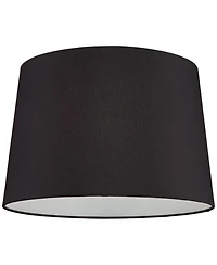 Springcrest Set of 2 Hardback Drum Lamp Shades Medium 13" Top x 15" Bottom x 10" High Spider Replacement Harp Finial Fitting