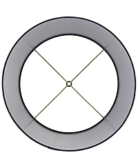 Springcrest Set of 2 Hardback Drum Lamp Shades Large 14" Top x 17" Bottom x 11" High Spider Replacement Harp Finial Fitting