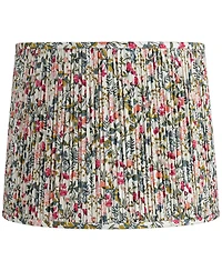 Springcrest Sally Slant Print Lamp Shade Replacement Meadow Pleated Floral Spider Harp Finial
