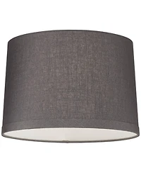 Springcrest Set of 2 Tapered Drum Lamp Medium 15" Top x 16" Bottom x 11" High Spider with Replacement Harp and Finial Fitting