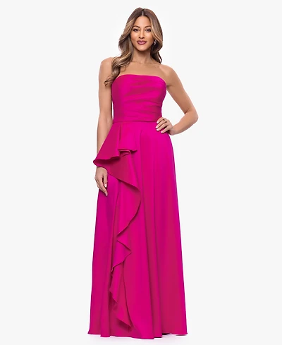 Xscape Women's Sleeveless Strapless Gown