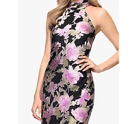 Xscape Women's Halter Neck Printed Gown
