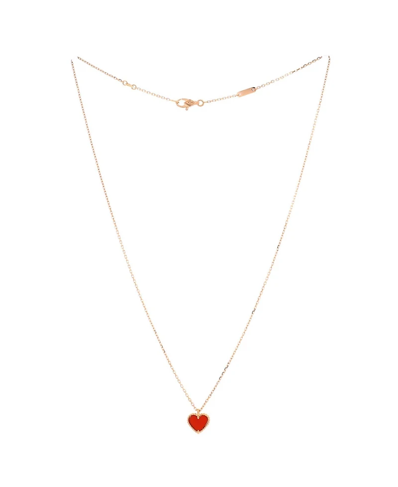 Pre-Owned Van Cleef & Arpels Sweet Alhambra Heart Pendant Necklace